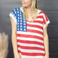 USA Love Flag Print Sweater