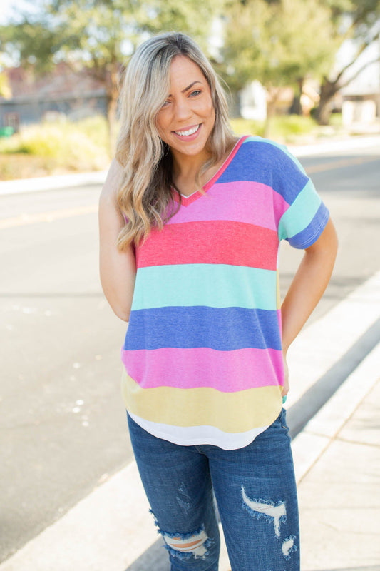 Classic Seaside Short Sleeve Top