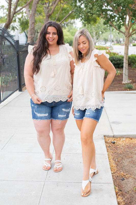 Summer Days Eyelet Top