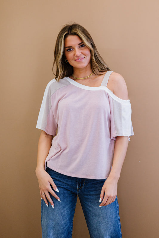 Something Simple Cold Shoulder Tee