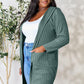 Basic Bae Full Size Ribbed Open Front Long Sleeve Cardigan