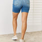 Judy Blue Full Size Tummy Control Double Button Bermuda Denim Shorts