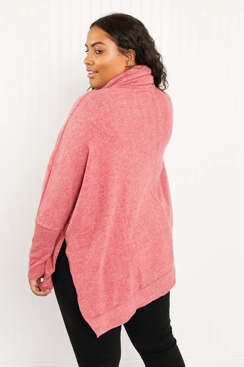 Love and Cuddles Cowl Neck Poncho Sweater