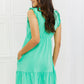 Culture Code Minty Fresh Full Size Ruffle Mini Dress