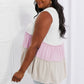 Watching the Sunset Color Block Babydoll Top