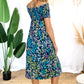 Cascading Floral - Midi Dress