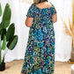 Cascading Floral - Midi Dress