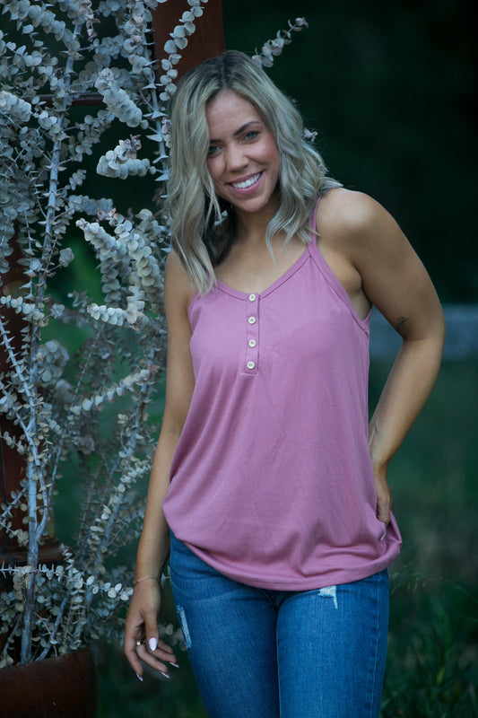 Heart & Soul Tank in Mauve