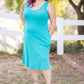 Feel Your Touch Teal Dress