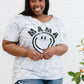 Sew In Love MAMA Smile Graphic Full Size Tie-Dye Tee Shirt