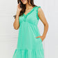 Culture Code Minty Fresh Full Size Ruffle Mini Dress