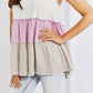 Watching the Sunset Color Block Babydoll Top