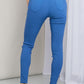 YMI Hyper-Stretch Mid-Rise Skinny Jeans in Electric Blue